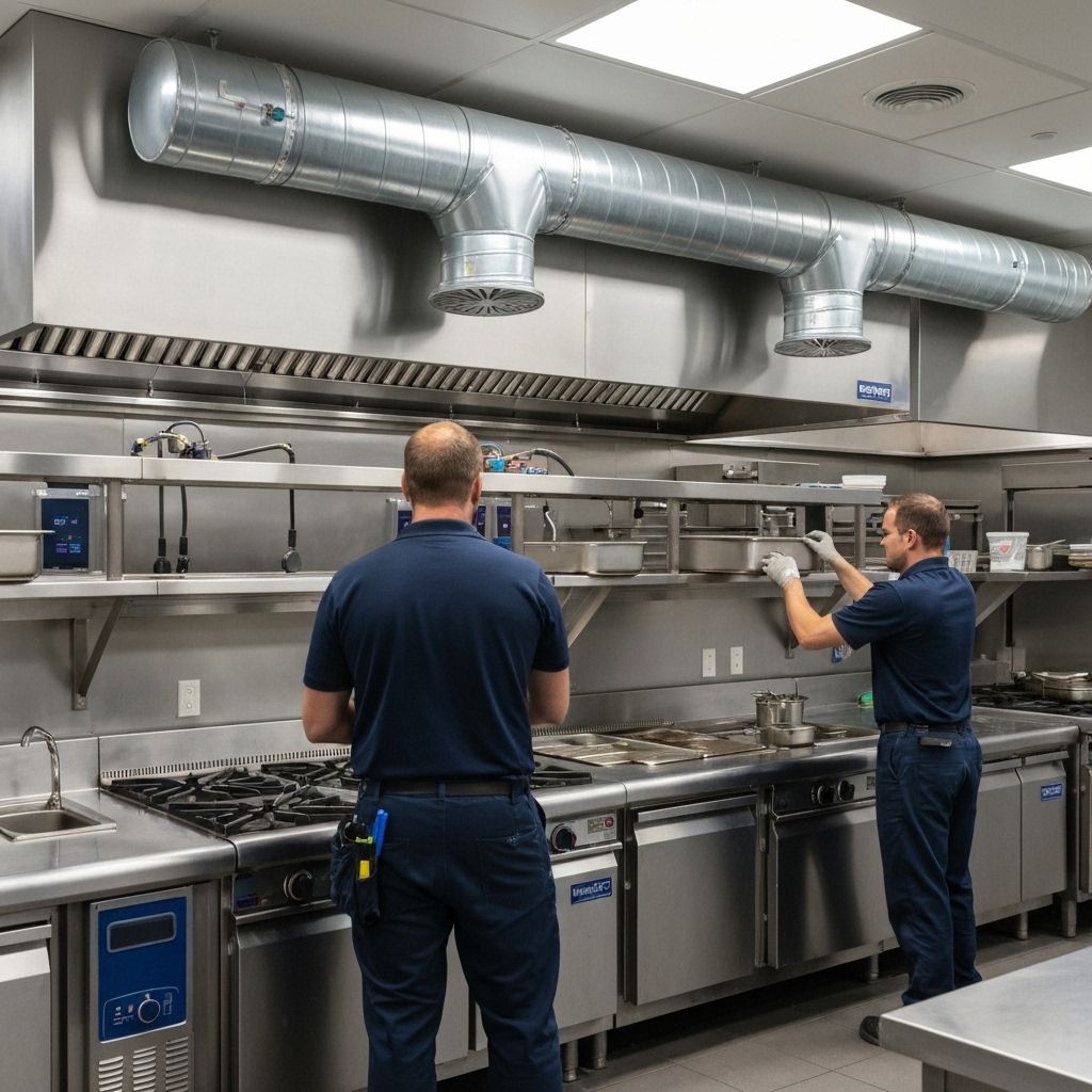 Commercial HVAC installation